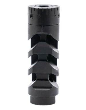 Armaspec ARM1932-BLK Muzzle Brake Harmonics-Tuner Black Stainless Steel 5/8x24 Threads 30 Cal