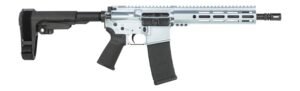 Shark Coast Tactical SCC07114AGC-P Arctic Gun Candy  5.56 NATO 30+1 10.50" Black Nitride Threaded Barrel, Aluminum Receiver w/Picatinny Rail, M-LOK Handguard, SB Tactical SBA3 Brace, Polymer Grip