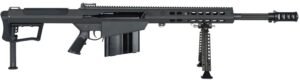 Barrett 20183 M107A1  50 BMG 10+1 20" Fluted Barrel, Picatinny Rail Receiver, M-LOK Handguard, QD BiPod Forend, Black Polymer Grip