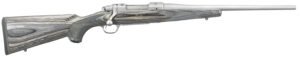 Ruger 17110 Hawkeye Compact 308 Win 4+1 16.50" Matte Stainless Steel Barrel, Integral Scope Mounts Stainless Steel Receiver, Black Fixed Laminate Stock