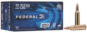 Federal AE2225050VP American Eagle Varmint & Predator 22-250Rem 50gr Jacketed Hollow Point 50 Per Box/5 Case