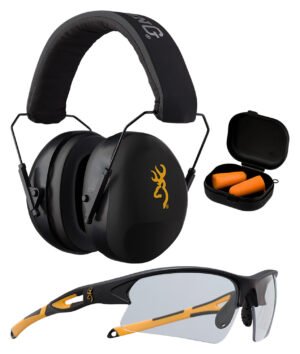 Browning 126368 Range Kit Foam Plastic with Foam 27 dB 36 dB Over the Head Orange Black Adult