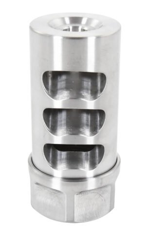 American Precision Arms G2L5830S Gen 2 Little Bastard Self Timing Brake Stainless Steel with 5/8"-24 tpi Threads, 2.22" OAL & 1" Diameter for 30 Cal Rifle