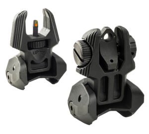 Meprolight USA 403220 FRBS Sight Set Black AR-15 Flip Up Orange Tritium Front/Green Tritium Rear