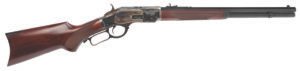 Cimarron CA204 1873 Short Deluxe Full Size 45 Colt (LC) 10+1, 20" Blued Octagon Steel Barrel, Color Case Hardened Steel Receiver, Walnut Fixed Pistol Grip Stock, Right Hand