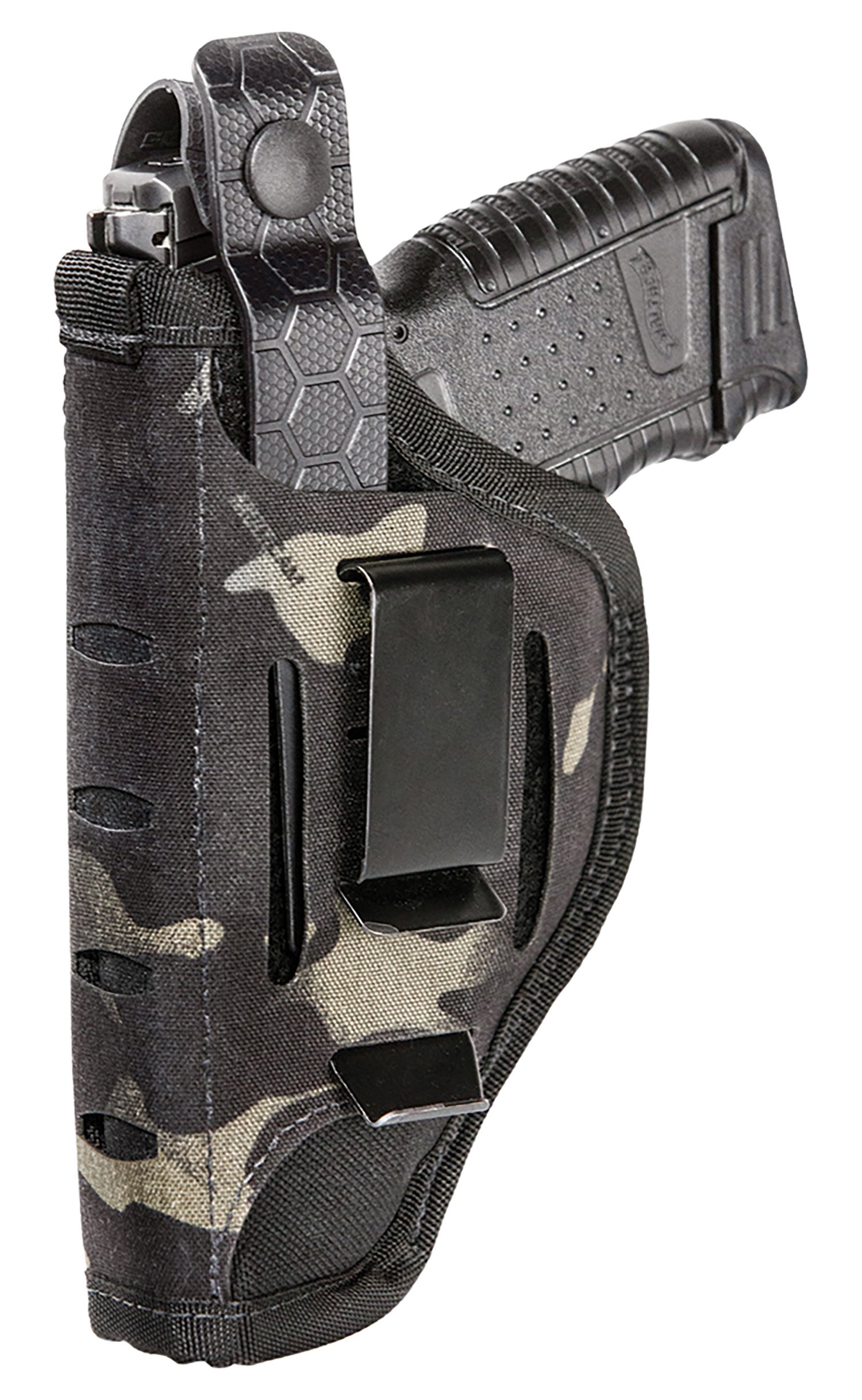 Sentry 35AH05BK Nylon IWB/OWB Black Nylon Belt Clip/Belt Slide Fits Med/Lg Semi-Auto Fits 3.25-3.75" Barrel Ambidextrous