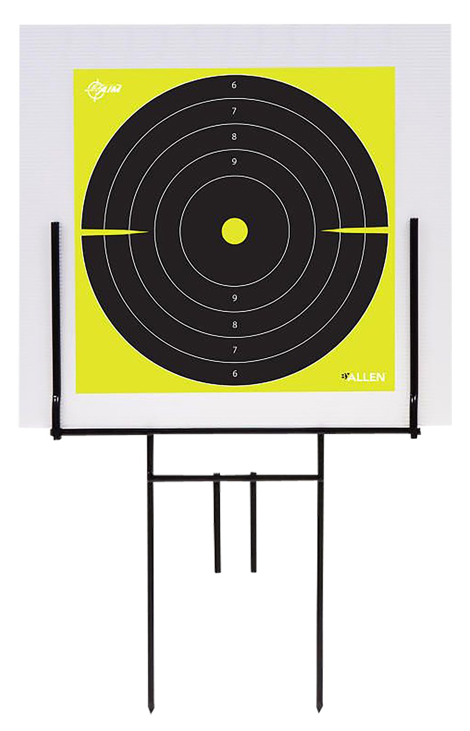 EZ-Aim 15309 Portable Range Target Stand Black Steel 18" W x 19" H Includes 2 Adhesive Targets