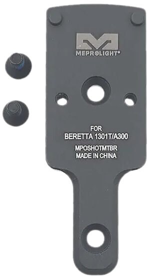Meprolight USA 901141041 Optics Plate Shotgun Matte Black Aluminum Beretta 1301T/A300 RMR Footprint