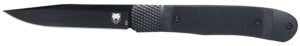 CobraTec Knives CTTHRG10BKO Trapper  Small 3.13" Folding Plain 154CM SS Blade, 4.25" Black G10 Handle