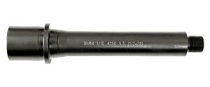 Lead & Steel Llc LS9MM5.5-28 AR9  9mm Straight Profile Black Nitride Chrome Moly Vanadium