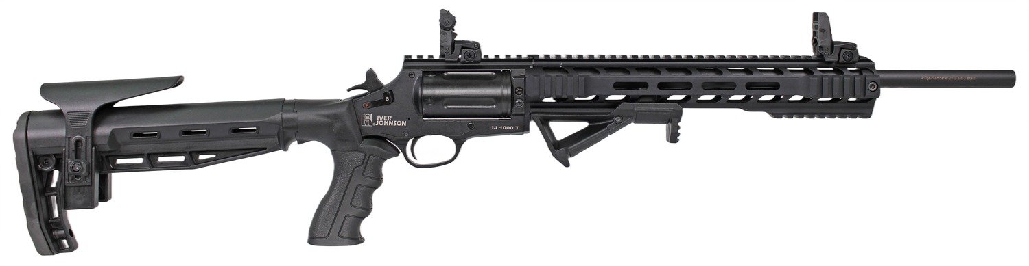 Iver Johnson Arms IJ1000T IJ1000 410 Gauge 5rd 18" Matte Black Barrel, Chrome Matte Black Chrome Receiver w/Picatinny Rail, Black Fixed Stock