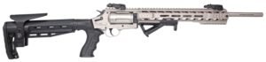 Iver Johnson Arms IJ1000TSN IJ1000  410 Gauge 5rd 18" Satin Nickel Barrel, Satin Nickel Receiver w/Picatinny Rail, Black Fixed Stock