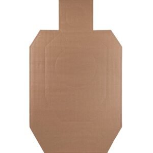 Action Target IDPACB100 IDPA Competition Torso Cutout Hanging Cardboard Brown 100Ct