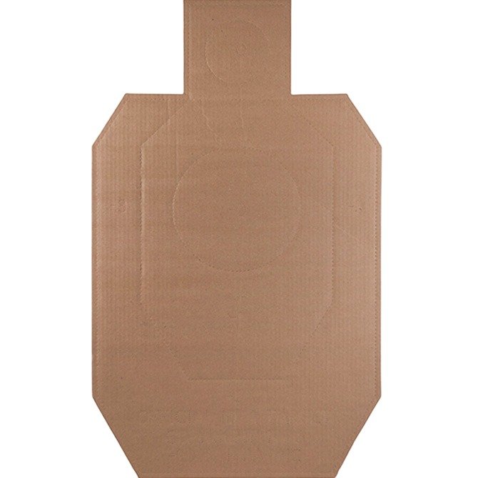 Action Target IDPACB100 IDPA Competition Torso Cutout Hanging Cardboard Brown 100Ct