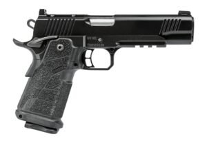 Kimber Mfg, Inc 3600300 DS Warrior 45 ACP 13+1 5" Matte Stainless Barrel, KimPro Black Optic Cut/Serrated Slide, Black Stainless Steel Frame w/Beavertail & Picatinny Rail, Black Carbon Fiber Grip, Am