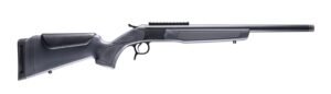 CVA CR4449 Scout  25 Creedmoor 1rd 16.50" Matte Blued Threaded Barrel & Receiver w/DuraSight Rail, Stealth Gray Synthetic Stock