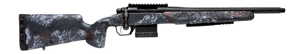 Horizon Firearms HRF-VBL-450B-16R Vandal Bloodline 450 Bushmaster 16.50" SOCOM Black Big Pins Fluting/Threaded Barrel, SOCOM Black Receiver w/Picatinny Rail, Arca Rail Forend, Iota EKO Carbon Fiber St
