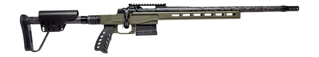 Horizon Firearms HRF-VED-25CM-22R Venatic DM 25 Creedmoor 22" SOCOM Black Proof Research CF Threaded Barrel, SOCOM Black Receiver w/Picatinny Rail, ARCA Rail, OD Green Cerakote XLR Element 4.0 Stock,