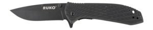 RUKO RUK0179BBK   440C 3-1/4"BLK HANDLE FOLDING