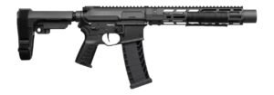 CMMG 94A68CD-AB Zeroed Banshee Mk4 9mm Luger 33+1 6.50" Black Nitride Threaded Barrel, Black Armor Cerakote Aluminum Receiver w/Picatinny Rail, M-LOK Handguard, Black Polymer CMMG RipBrace, CMMG Zeroe