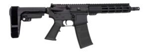 Andro Corp Industries 556103HB ACI-15 Halo 5.56 NATO 30+1 10.30" Black Nitride Threaded Barrel, Black Anodized Aluminum Receiver w/Picatinny Rail, M-LOK Handguard, Black Polymer SBA3 Pistol Brace, A2
