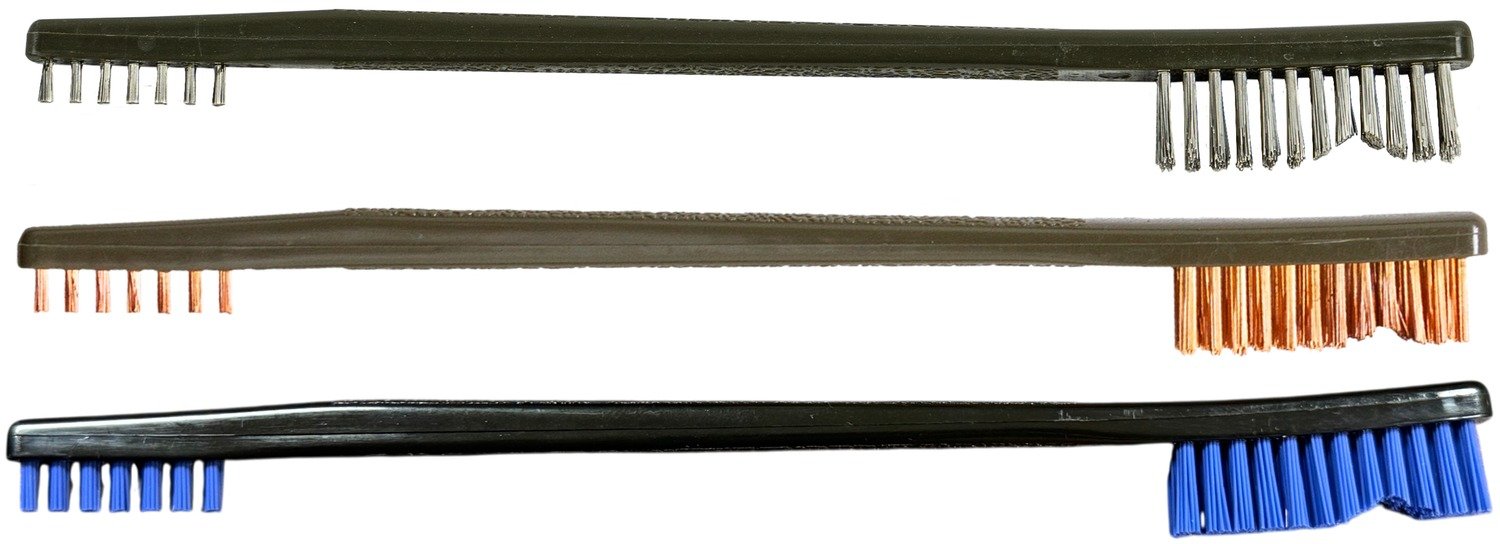 PROSHOT AP-3PK NYLON/BRONZE/SS AP UTIL BRUSH 3PK