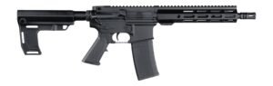 Andro Corp Industries 556103HBMPS ACI-15 Halo 5.56 NATO 30+1 10.30" Black Nitride Threaded Barrel, Black Anodized Aluminum Receiver w/Picatinny Rail, Black Polymer SBA3 Pistol Brace, A2 Grip, Ambidext