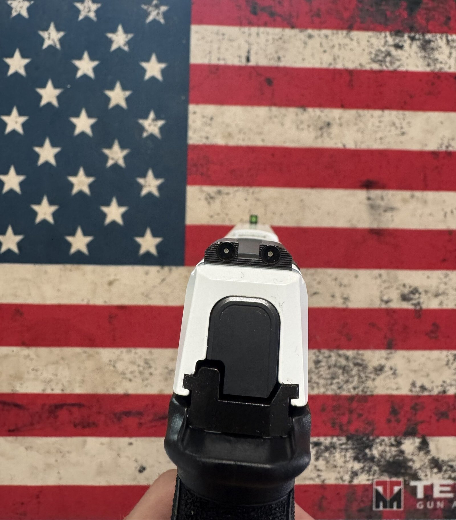 Sig Sauer P365 XMACRO TPUSA Limited-Edition Freedom Series 9mm Luger 3.7in Freedom and Flag Engraving on White Cerakote Pistol - 17+1 Rounds - Image 3