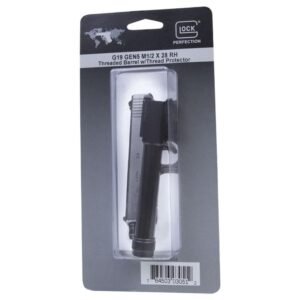 Glock Factory 19/19x/45 Gen5 Handgun Barrel RH 9mm Luger 1/2x28 Threaded Black