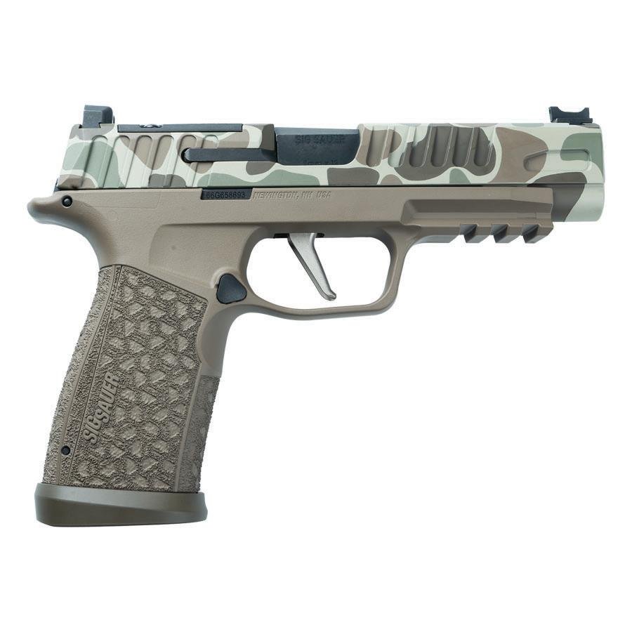 Sig Sauer P365 Fuse Duck Camo 2 Handgun 9mm Luger 21(2)&17(1)rd Magazines 4.3" Barrel LXG Front Optic Sight