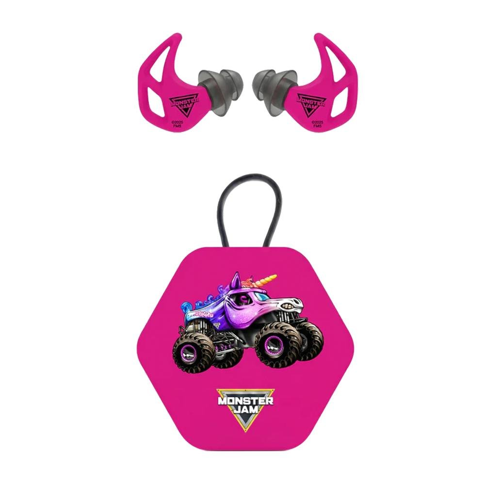 Axil Monster Jam X20 Ear Plugs 17dB or 19dB Sparkle Smash Pink