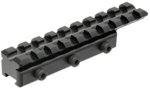 Leapers MNTPMTOWLA Picatinny Adapter Mount  Matte Black Anodized Aluminum Dovetail Mount