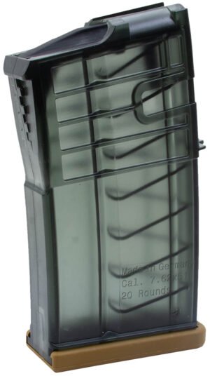 HK 50236507 417  20rd 7.62mm Fits H&K 417 Clear Smoke Polymer