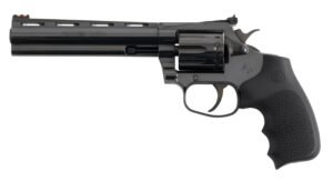 Colt Mfg KCOBRA22-BP6RFO King Cobra Target 22 LR 10rd Shot 6" Blued Vent Rib Barrel, Blued Carbon Steel Cylinder & Frame, Black Hogue Overmolded Grip, Exposed Hammer