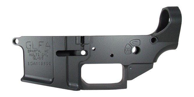 GLFA GL15 BLK-S GLFA AR15 STRPPD LOWER REC