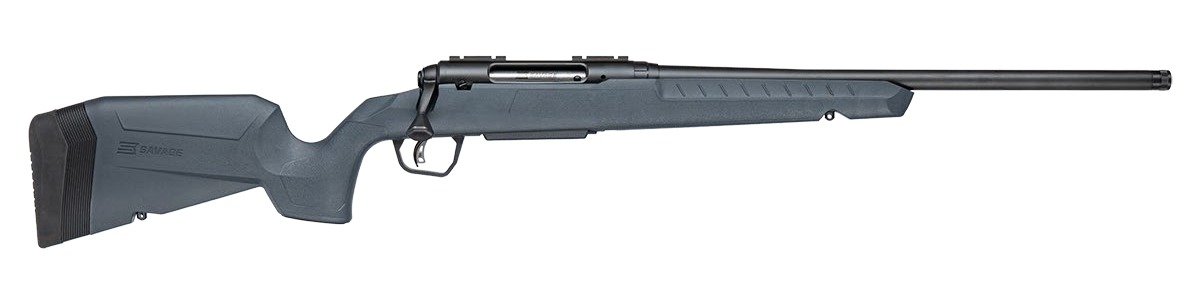 Savage Arms 33128 Axis 2 7mm-08 Rem 4+1 20" Matte Black Carbon Steel Threaded Barrel, Drilled & Tapped Receiver, Gray Fixed w/Pistol Grip Synthetic Stock, Right Hand