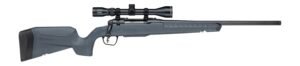 Savage Arms 33176 Axis 2 XP 7mm-08 Rem 4+1 20" Matte Black Carbon Steel Threaded Barrel & Drilled & Tapped Receiver, Gray Synthetic Fixed w/Pistol Grip Stock, 3-9x40mm Duplex Scope, Right Hand