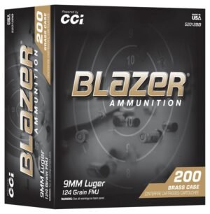 BLAZER BRASS 9MM 124GR FMJ 200/5