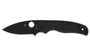 SPYDERCO SHAMAN LW 3.58" BLK PLAIN