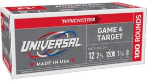 WIN UNIVERSAL 12GA 2.75 #8 1-1/8OZ 100/2
