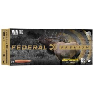 Federal Berger Elite Hunter Rifle Ammunition 7mm PRC 195gr HPBT 2760 fps 20/ct