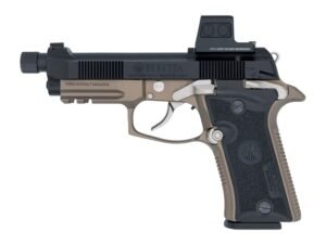Langdon Tactical Tech 80X32BCBREZF Beretta Cheetah 80X Micro-Compact 32 ACP 13+1 4.40" Black Threaded Barrel, Black Nitride Carbon Steel Optic Ready/Serrated Slide, Black Cerakote Aluminum Frame w/Pic