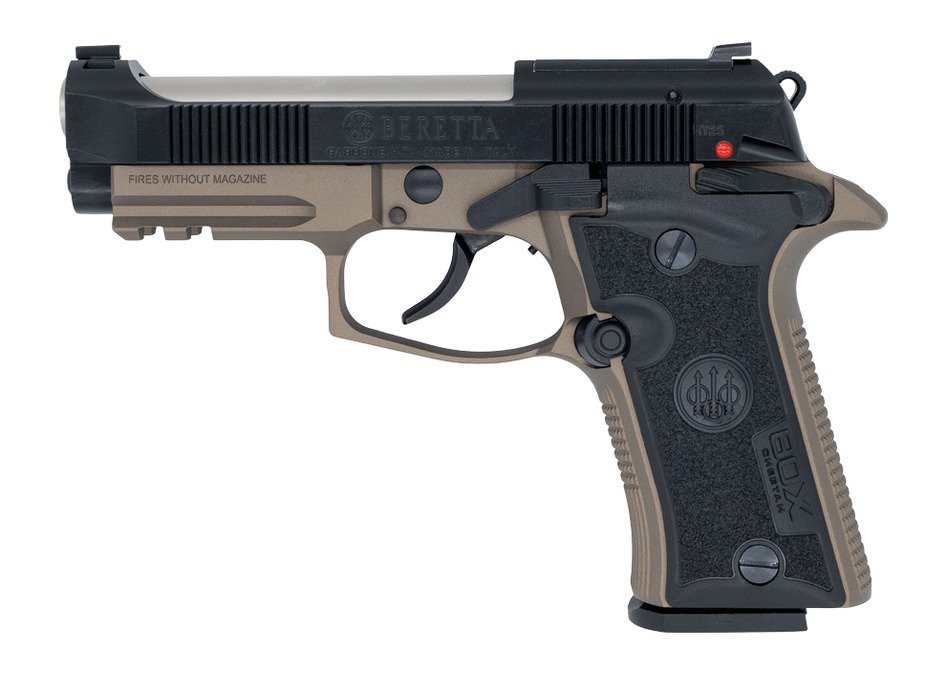 Langdon Tactical Tech 80X32ZTJBN Beretta Cheetah 80X 32 ACP 12+1 3.90" Stainless Barrel, Black Bruniton Carbon Steel Optic Ready/Serrated Slide, Bronze Anodized Aluminum Frame w/Picatinny Rail, Textur